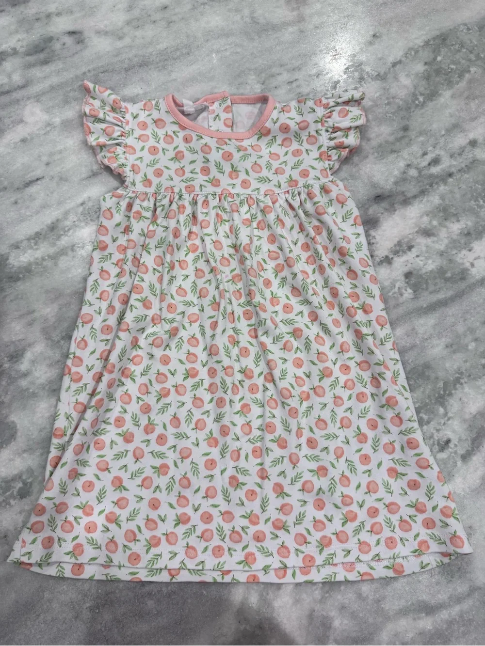 Magnolia White with Peach Dress